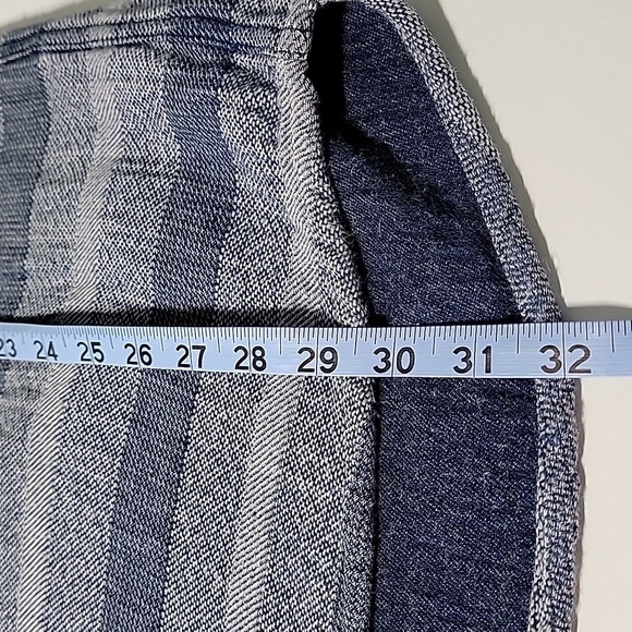 Johnnie-O Teton Shacket Shirt Stripe Button Down Collared Long Sleeve Pockets XL - Picture 14 of 15